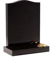 Black Ogee Headstone