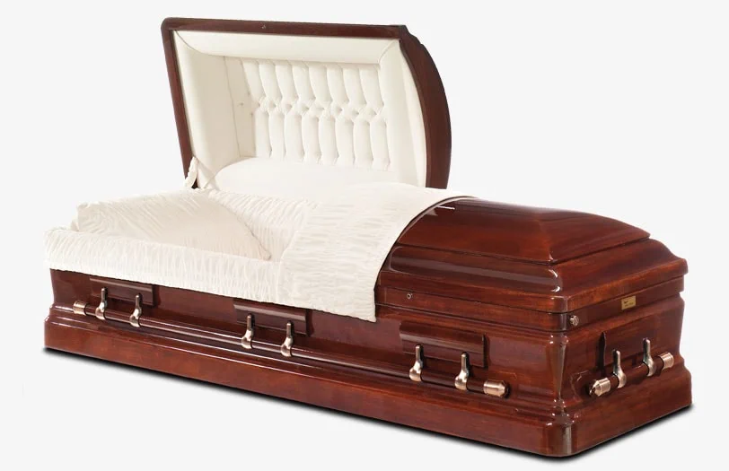 American Style Hinged Casket as supplied by Sincerity Funerals Funeral Directors Wolverhampton