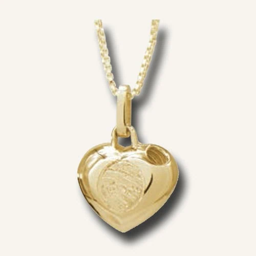 Fingerprint jewellery gold locket