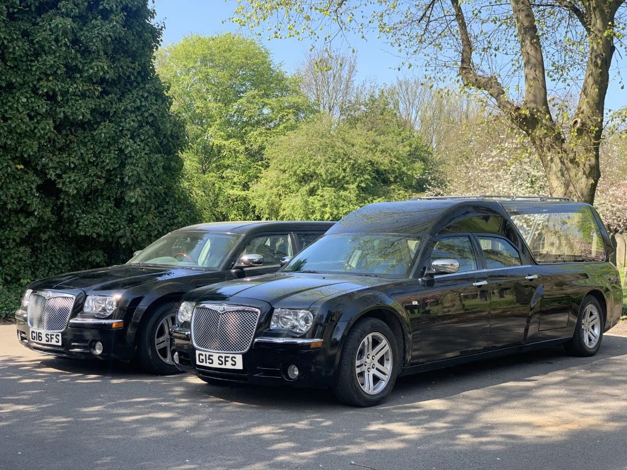 limousine and hearse as supplied by Sincerity Funerals Funeral Director Wolverhampton