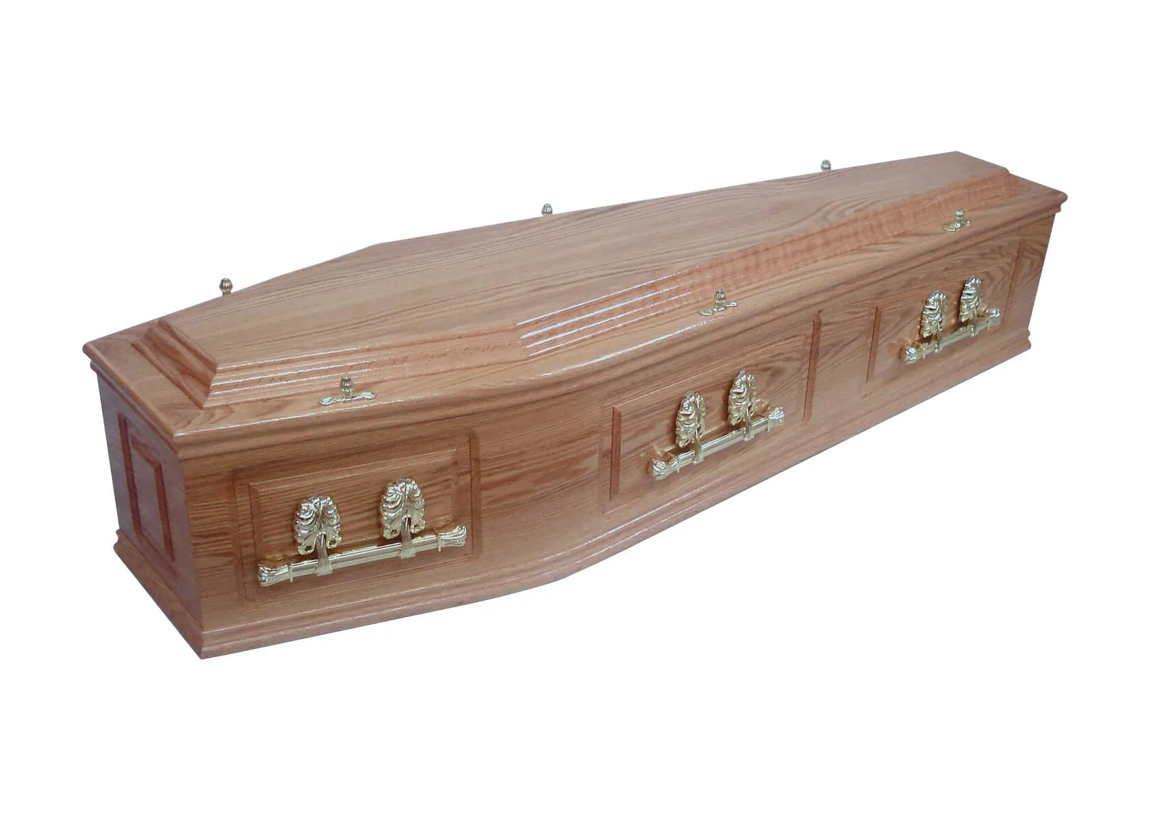 Sincerity-Funerals-The Darlton-WEB Solid oak coffin with traditional square routered side and end panels and No.2 deep raised lid.
